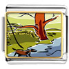 Autumn Creek River Photo Italian Charm