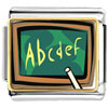 Alphabet Chalkboard Photo Italian Charm