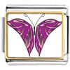 Purple And Pink Butterfly Photo Italian Charm
