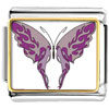 charms by judie - Shades Of Purple Butterfly Photo Italian Charm