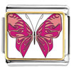 Shades Of Pink Butterfly Photo Italian Charm