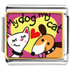 My Dog Loves My Cat Photo Italian Charm