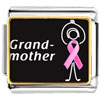 More In Store - Grandmother Support Pink Ribbon Photo Italian Charm