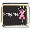 More In Store - Daughter Support Pink Ribbon Photo Italian Charm