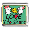 Love  Is To Share Cute Rat Photo  Italian  Charm