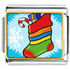 Christmas Stocking Snow Photo Italian Charm