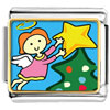Christmas Angel Star Photo  Italian  Charm