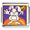 Autumn Pumpkin Rabbit Photo  Italian  Charm