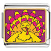 Bright Yellow Turkey Photo Italian Charm