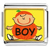 Cute Pumpkin  Boy  Photo Italian Charm