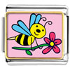 Spring Bee With Flower Photo Italian Charm