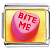 Heart Bite Me Photo Italian Charm