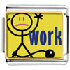 Tied To Work Charm Photo Italian Charm