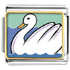 Seven Swans Swimming Photo Storybook Italian Charm