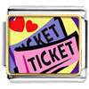  Love  Heart Tickets Photo  Italian  Charm