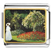 Lady In A  Garden  Painting Photo Italian  Charm 