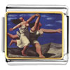  Woman  Running On The Beach Painting Photo Italian Charm