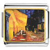 Cafe Terrace At Night Painting Photo Italian Charm