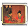 Ladies Playing Double Sixes Painting Photo  Italian  Charm