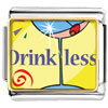 Drink Less Alcohol Charm Photo Italian Charm