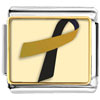 Black And  Gold  Photo  Italian  Charm