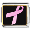  Pink   Ribbon  Awareness Photo Italian Charm