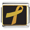 Gold  Ribbon Awareness Photo  Italian  Charm