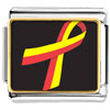  Red  And Yellow  Ribbon  Awareness Photo Italian Charm