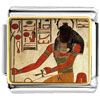 Gold Plated Egyptian God Khepri Photo Italian Charm