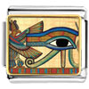 Gold Plated Egyptian Eye Of Horus Photo Italian Charm