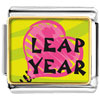 Gold Plated Leap Year Pink Heart Photo  Italian   Charms   ... 