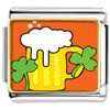 Gold Plated St. Patrick's Day Theme Photo Italian Charm With  ... 