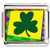 Gold Plated St. Patrick's Day Theme Photo Italian Charm With  ... 