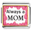 Gold Plated  Mother's  Day Theme Photo Italian Charm, Always A  ... 