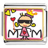 Gold Plated  Mother's  Day Theme Photo Italian Charm,