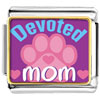 Gold Plated  Mother's  Day Theme Photo Italian Charm Devoted  ... 