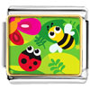 Gold Plated Cartoon Theme Photo Italian Charm, Plant Geek Easter