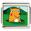 Gold Plated Cartoon Theme Photo Italian Charm, Groundhog Day  ... 