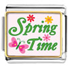 Gold Plated Cartoon Theme Photo Italian Charm Spring Time