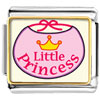  Gold  Plated Cartoon Theme Photo  Italian  Charm Little Princess