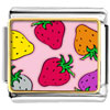 Gold Plated Cartoon Theme Photo Italian Charm  Strawberry   ... 