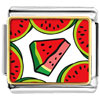  Gold  Plated Food Watermelon Photo Italian  Charm   Bracelets   ... 