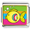  Gold  Plated Animal Fish Photo Italian  Charm   Bracelets  VPH2059