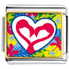 Gold Plated Love Theme Heart Photo Italian Charm Bracelets  ... 