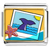  Gold  Plated Travel Whale Photo Italian  Charm   Bracelets   ... 