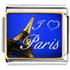 Gold Plated Landmark Paris Eiffel Tower Photo Italian Charm Bracelets