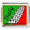  Gold  Plated Landmark Italiy Photo Italian  Charm   Bracelets   ... 