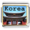  Gold   Plated  Landmark Korea Temple Photo Italian Charm  ... 