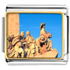 Gold Plated Travel Monument To The Discoveries Photo Italian Charm Bracelets