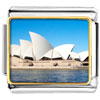 Gold Plated Travel Sidney Opera House Photo  Italian   Charm   ... 